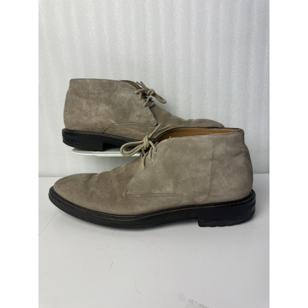 Di Bianco Gallo Mens Tan Beige Suede Lace Up Chukkas Boots Sz. 9 Made In Italy